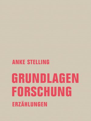 cover image of Grundlagenforschung